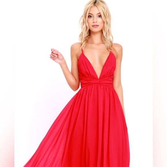 Lulu’s Red Dress - Picture 3 of 6